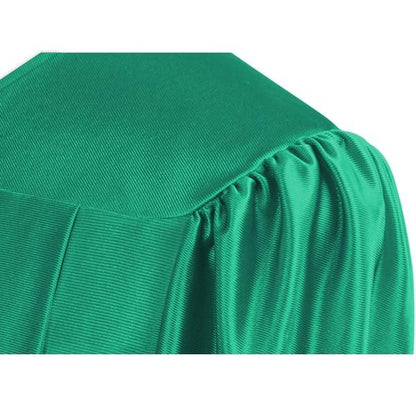 Shiny Emerald Green Bachelors Cap & Gown - College & University - Graduation Cap and Gown