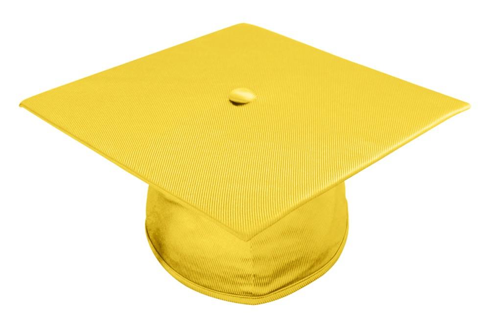 Shiny Gold Bachelors Graduation Cap - College & University - Graduation Cap and Gown