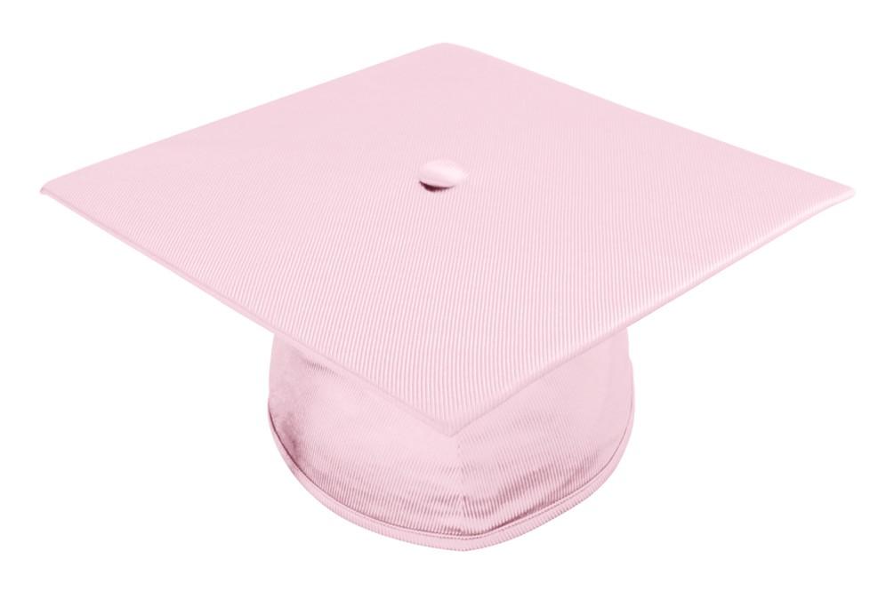 Shiny Pink Bachelors Graduation Cap - College & University - Graduation Cap and Gown