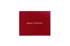Red Imprinted Diploma Cover - High School Diploma Covers - Graduation Cap and Gown