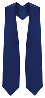 Navy Blue Graduation Stole - Navy College & High School Stoles - Graduation Cap and Gown