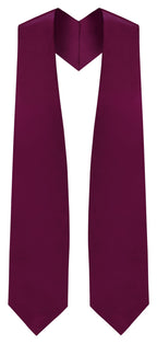 Maroon Graduation Stole - Maroon College & High School Stoles - Graduation Cap and Gown
