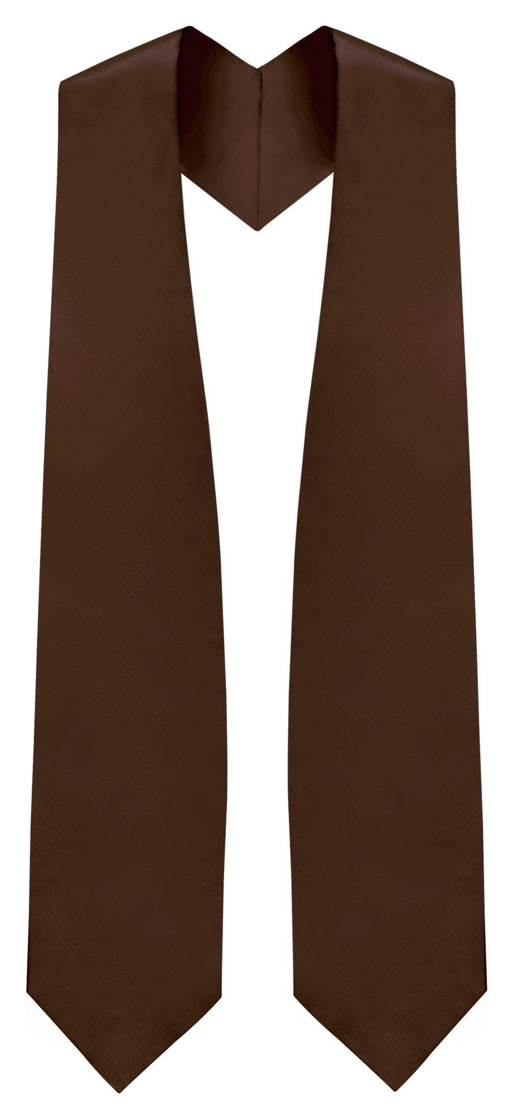 Brown Graduation Stole - Brown College & High School Stoles - Graduation Cap and Gown