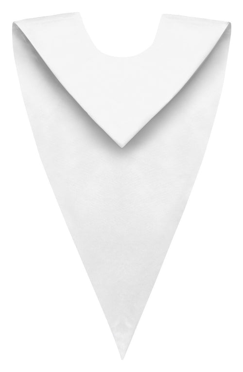 White Graduation V Stole