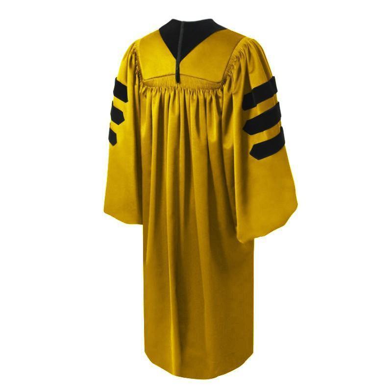 Deluxe Gold Doctoral Gown - Graduation Attire
