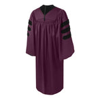 Deluxe Maroon Doctoral Gown - Graduation Attire
