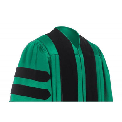 Deluxe Emerald Doctoral Gown - Graduation Attire