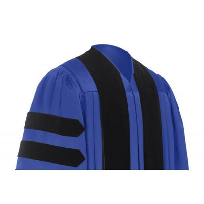 Deluxe Royal Blue Doctoral Gown - Graduation Attire
