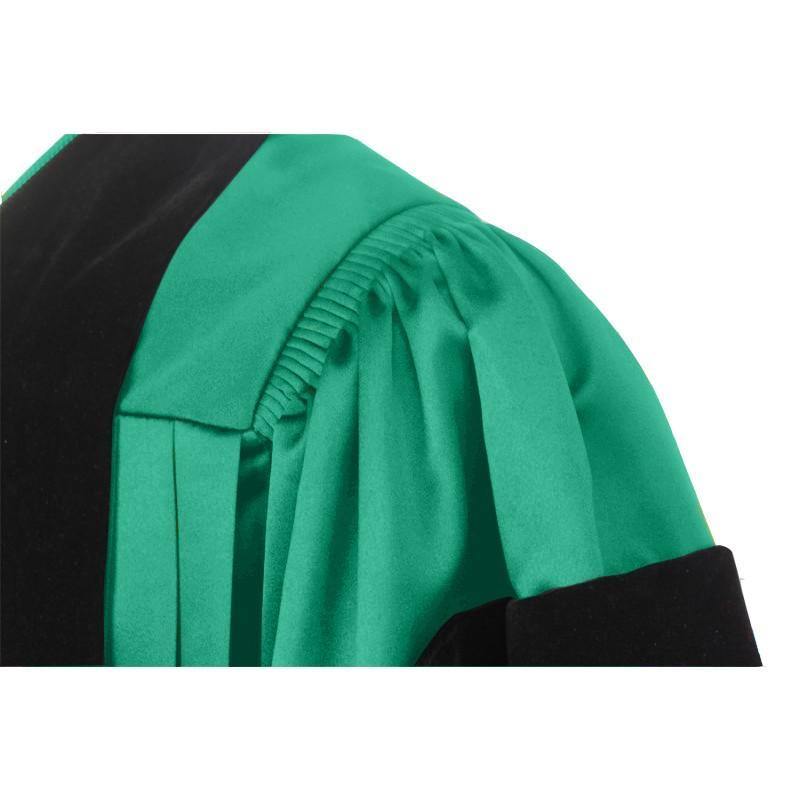 Deluxe Emerald Doctoral Gown - Graduation Attire