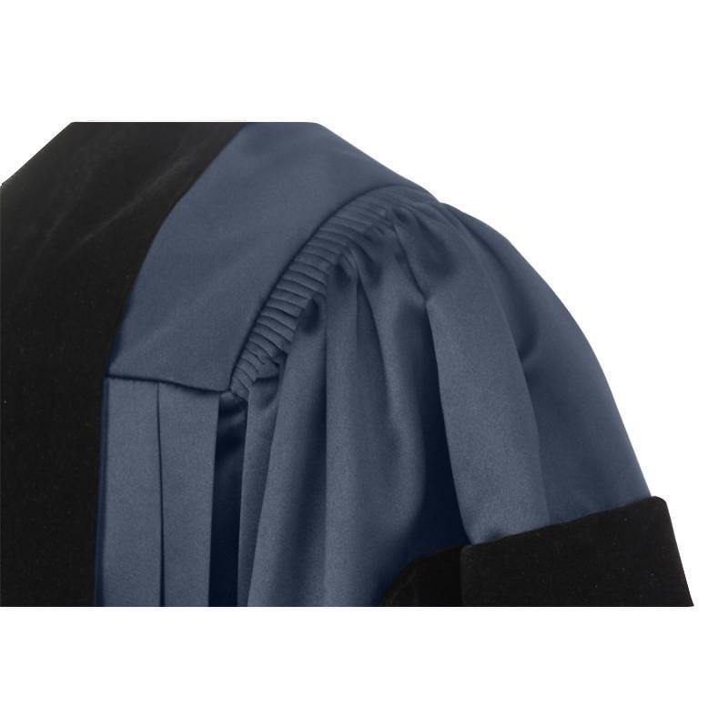 Deluxe Navy Blue Doctoral Gown - Graduation Attire