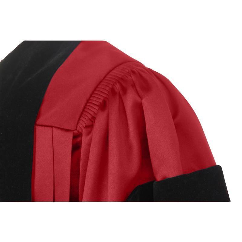 Deluxe Red Doctoral Gown - Graduation Attire