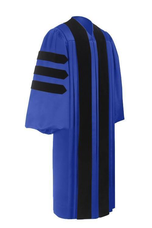 Deluxe Royal Blue Doctoral Gown - Graduation Attire