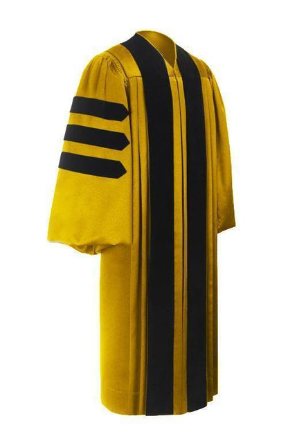 Deluxe Gold Doctoral Gown - Graduation Attire