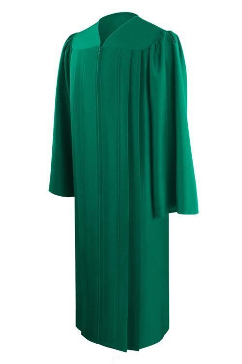 Eco-Friendly Green High School Graduation Gown - Graduation Cap and Gown
