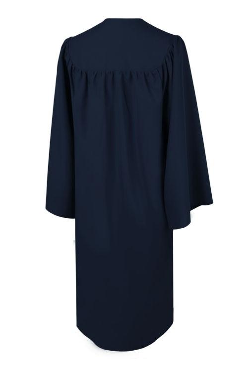 Matte Navy Blue High School Graduation Gown Matte Navy Blue High School Graduation Gown