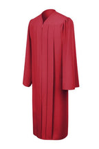 Matte Red High School Graduation Gown - Graduation Cap and Gown