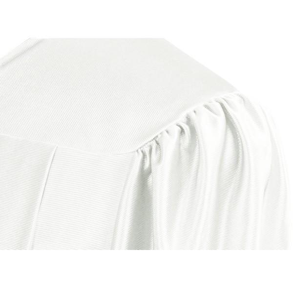 Shiny White High School Graduation Gown Graduation Attire Shiny White High School Graduation Gown Graduation Attire