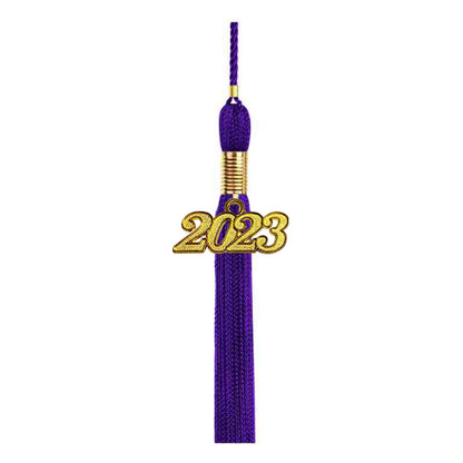 Shiny Purple High School Graduation Cap and Gown