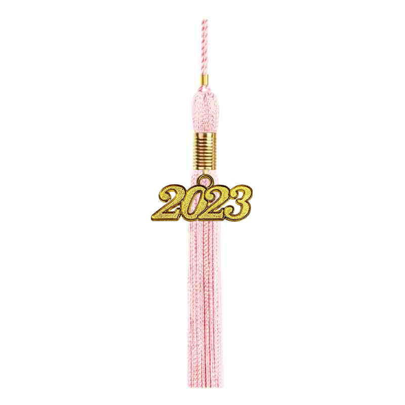 Shiny Pink High School Graduation Cap & Gown