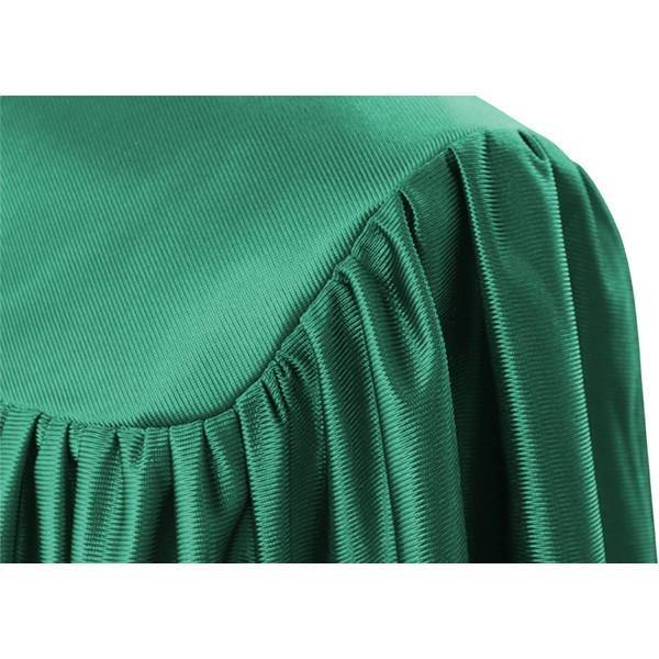 Child Shiny Emerald Green Graduation Gown - Preschool & Kindergarten G   Graduation Attire
