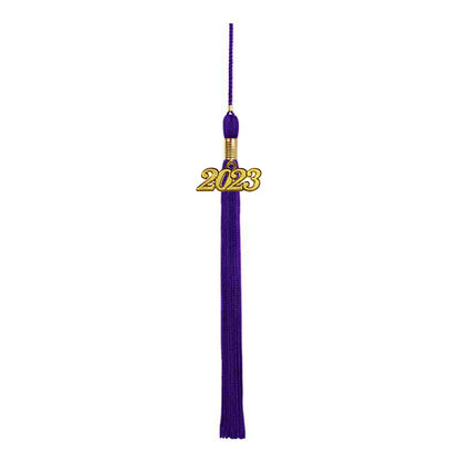 Shiny Purple High School Graduation Cap and Gown
