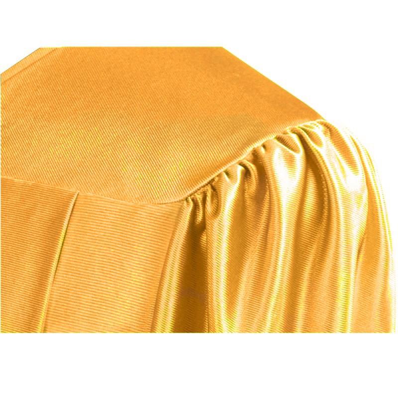 Shiny Antique Gold High School Graduation Cap & Gown - Graduation Cap and Gown
