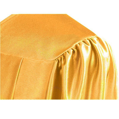 Shiny Antique Gold High School Graduation Cap & Gown - Graduation Cap and Gown